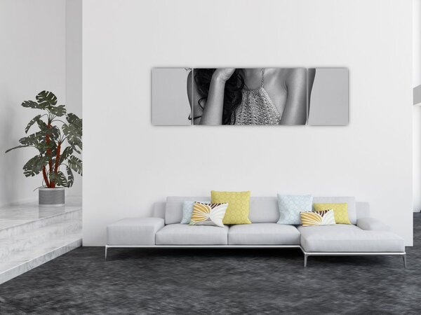 Obraz - Siedząca kobieta (170x50 cm)