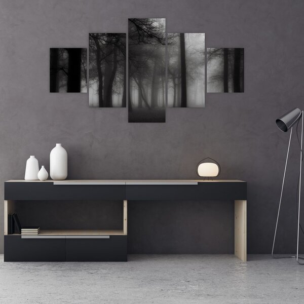 Obraz - Las we mgle (125x70 cm)