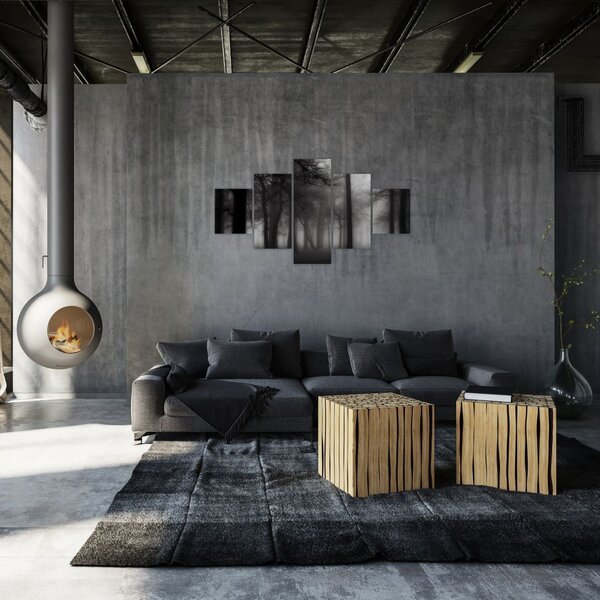 Obraz - Las we mgle (125x70 cm)