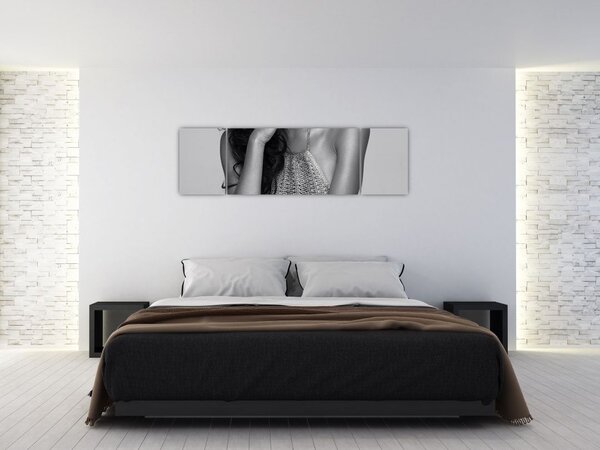 Obraz - Siedząca kobieta (170x50 cm)