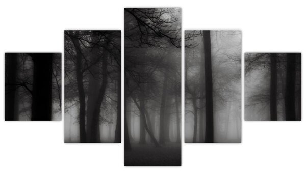 Obraz - Las we mgle (125x70 cm)