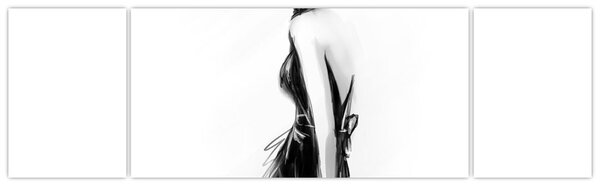 Obraz - Ilustracja mody (170x50 cm)