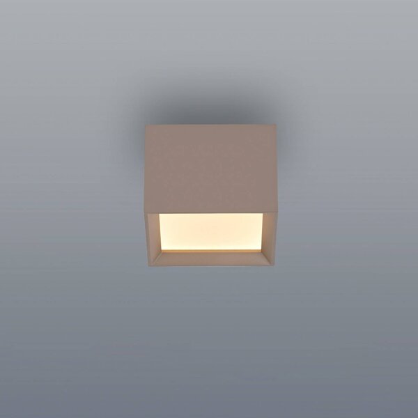 PURE Lampa sufitowa Manhatten, możliwość ściemniania, brązowy / mosiężny, przedpokój, aluminium, nowoczesny