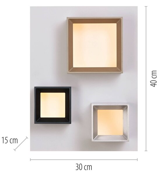 PURE Lampa sufitowa Manhatten, możliwość ściemniania, multikolor, przedpokój, aluminium, nowoczesny
