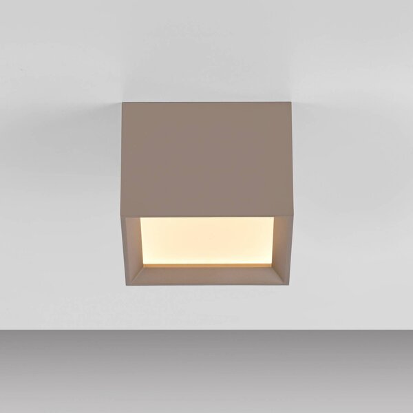 PURE Lampa sufitowa Manhatten, możliwość ściemniania, brązowy / mosiężny, przedpokój, aluminium, nowoczesny