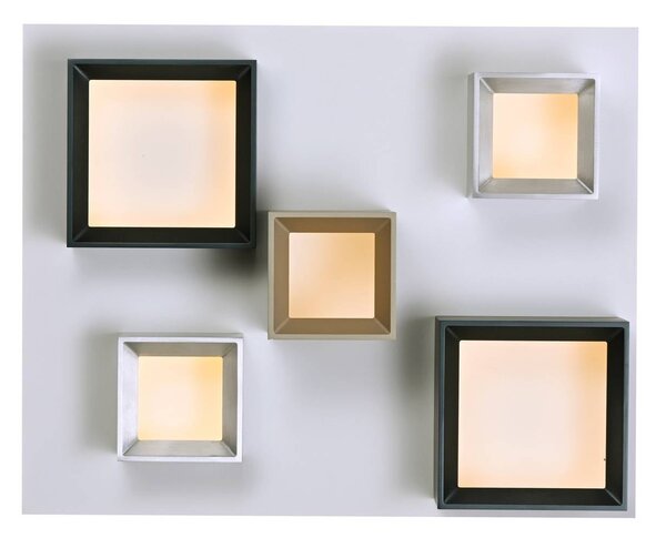 PURE Lampa sufitowa Manhatten, możliwość ściemniania, multikolor, przedpokój, aluminium, nowoczesny