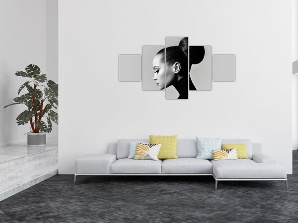 Obraz - Profil pięknej kobiety (125x70 cm)
