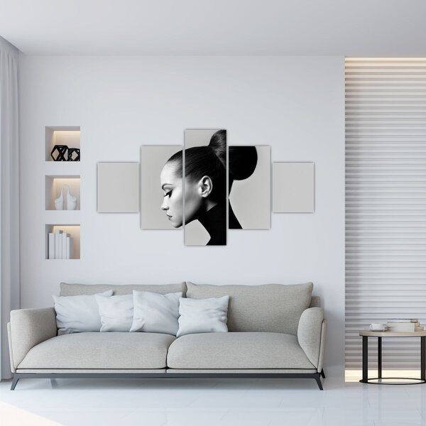 Obraz - Profil pięknej kobiety (125x70 cm)
