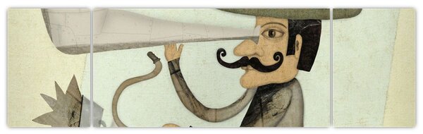 Obraz - Astronom na rowerze (170x50 cm)