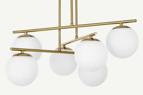 NOWOCZESNA LAMPA SUFITOWA WISZĄCA SZCZOTKOWANE ZŁOTO LEDO W6