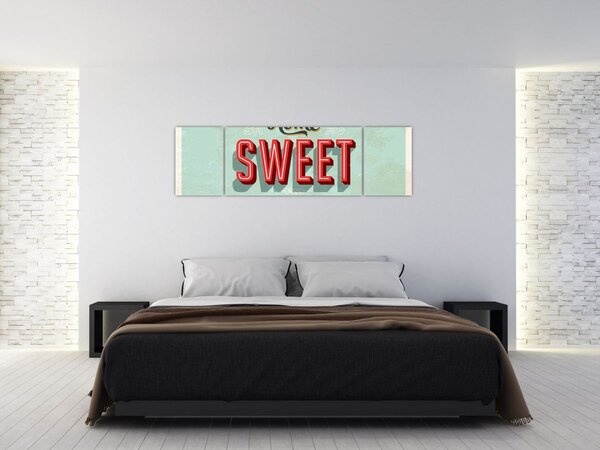 Obraz - Home sweet home (170x50 cm)