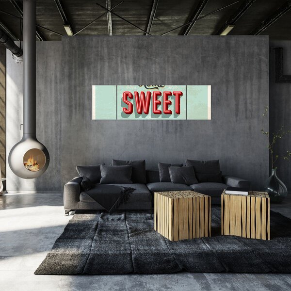 Obraz - Home sweet home (170x50 cm)