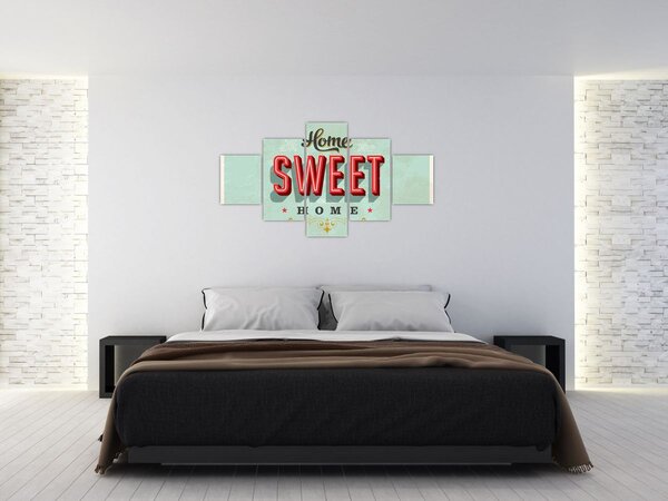 Obraz - Home sweet home (125x70 cm)
