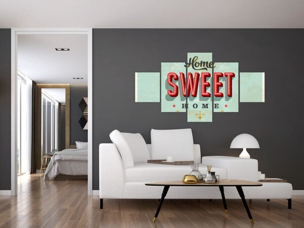 Obraz - Home sweet home (125x70 cm)