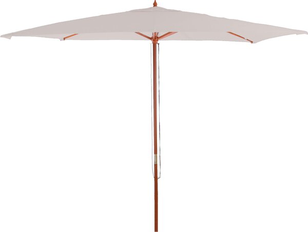 Parasol Florida, parasol ogrodowy, Ø 3m poliester/drewno ~ kremowy