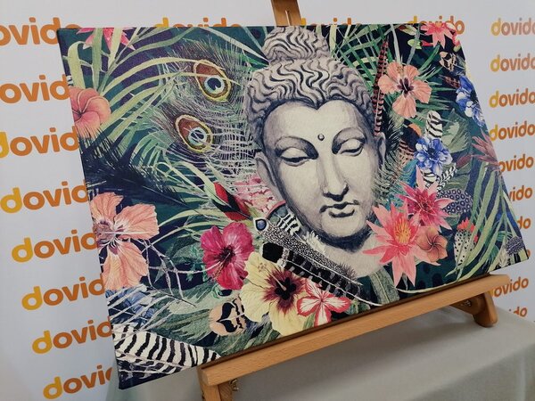 Obraz Budda na egzotycznym tle
