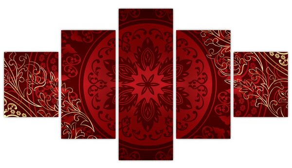 Obraz - Złote mandale (125x70 cm)