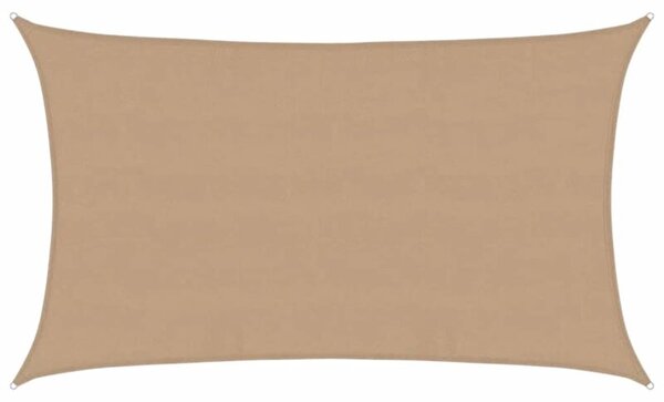 Żagiel przeciwsłoneczny, 160 g/m², kolor taupe, 5x8 m, hdpe