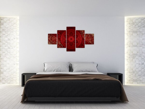 Obraz - Złote mandale (125x70 cm)