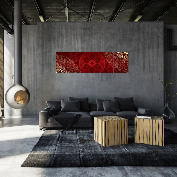 Obraz - Złote mandale (170x50 cm)