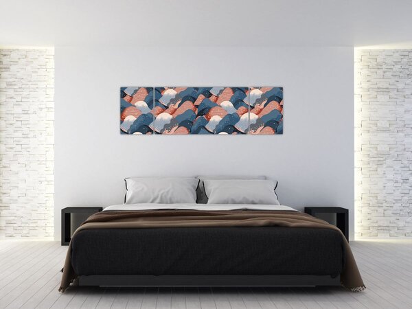 Obraz - Fale i wzgórza (170x50 cm)