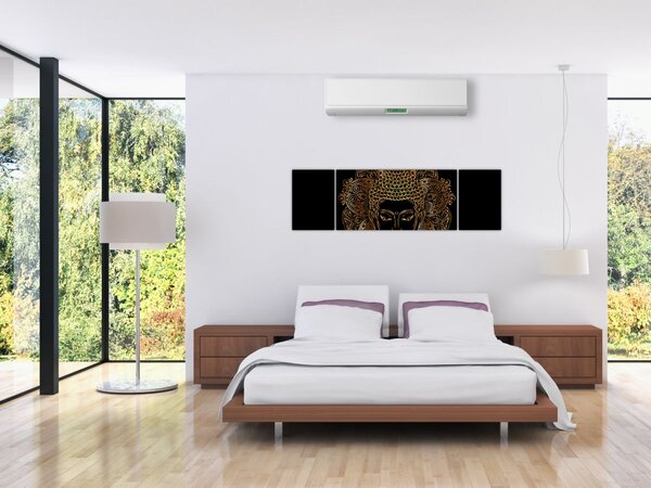 Obraz złotego Buddy (170x50 cm)