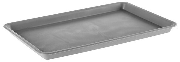 Taca plastikowa prostokątna Volpe szara 25 x 18 cm