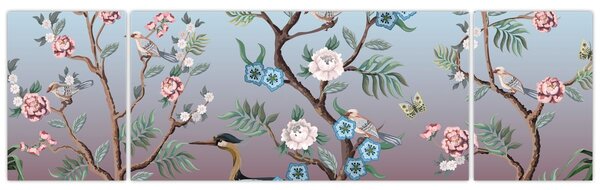 Obraz - Park ptaków (170x50 cm)