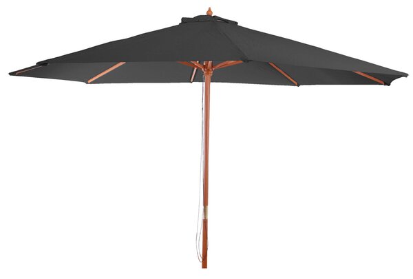 Parasol Florida, parasol ogrodowy, Ø 3,5m poliester/drewno 7kg ~ antracyt