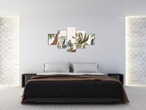 Obraz - Mieszkańcy Afryki (125x70 cm)