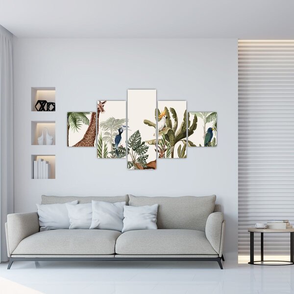 Obraz - Mieszkańcy Afryki (125x70 cm)