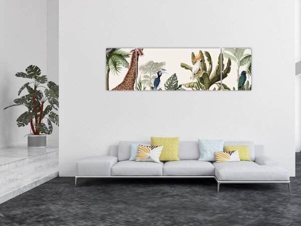 Obraz - Mieszkańcy Afryki (170x50 cm)