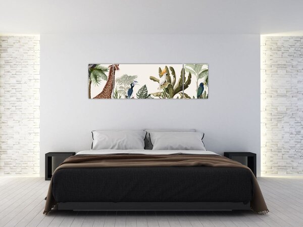 Obraz - Mieszkańcy Afryki (170x50 cm)