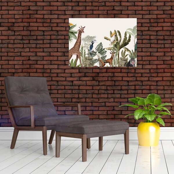Obraz - Mieszkańcy Afryki (70x50 cm)