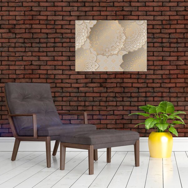 Obraz - Mandale w złotych odcieniach (70x50 cm)