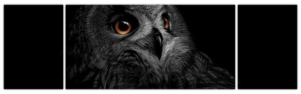 Obraz - Sowa, ilustracja (170x50 cm)