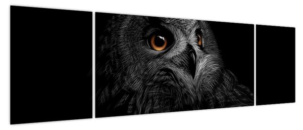 Obraz - Sowa, ilustracja (170x50 cm)