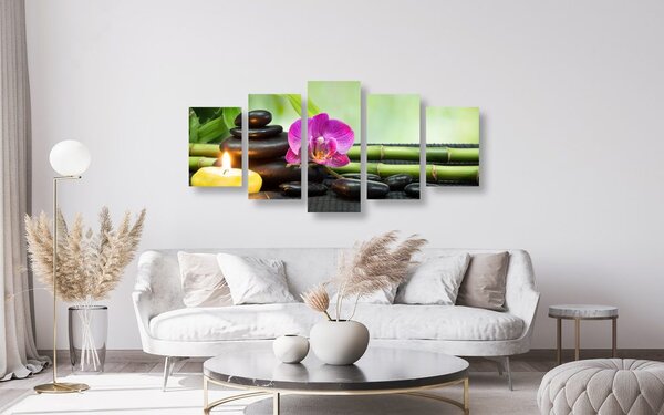 5-częściowy obraz Feng Shui zacisze