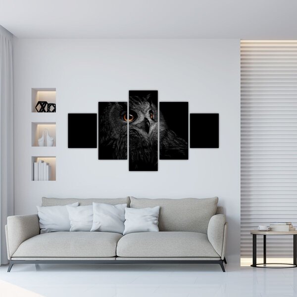 Obraz - Sowa, ilustracja (125x70 cm)