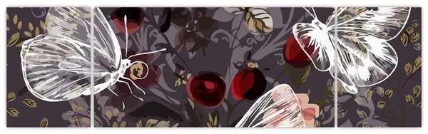 Obraz motyli (170x50 cm)