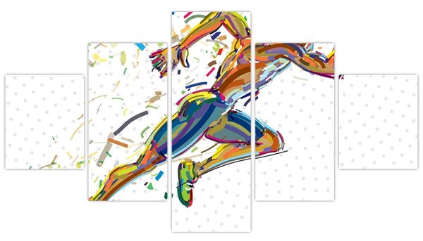 Obraz - Biegacz (125x70 cm)