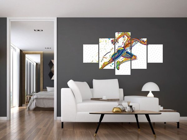 Obraz - Biegacz (125x70 cm)