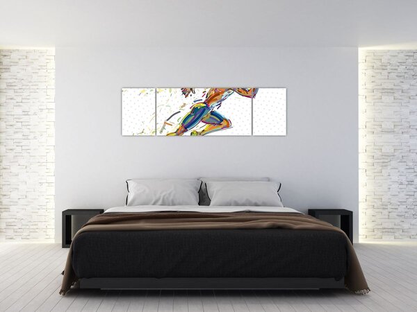 Obraz - Biegacz (170x50 cm)