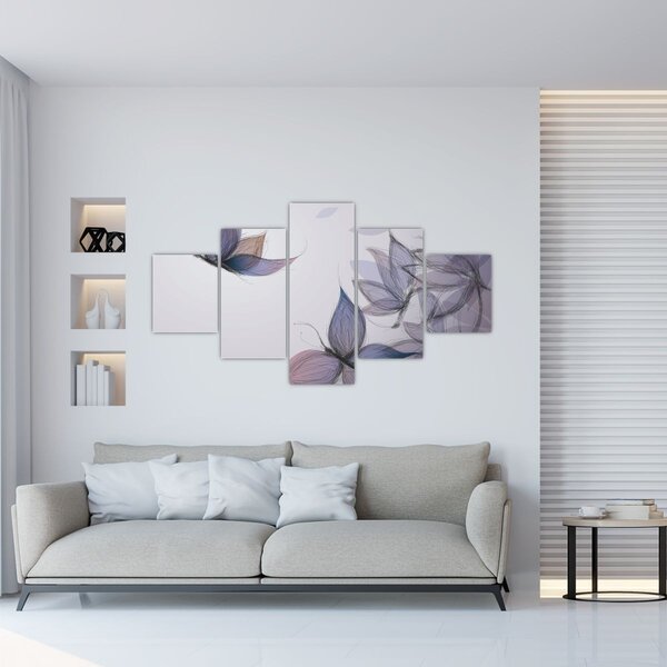 Obraz - Rysowanie motyli (125x70 cm)