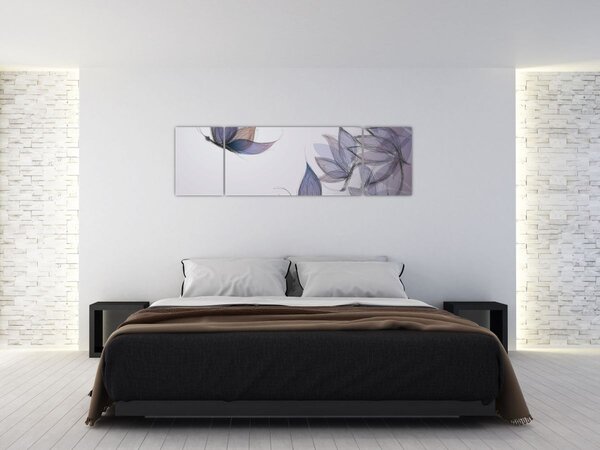 Obraz - Rysowanie motyli (170x50 cm)