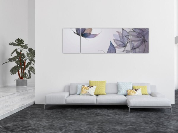 Obraz - Rysowanie motyli (170x50 cm)