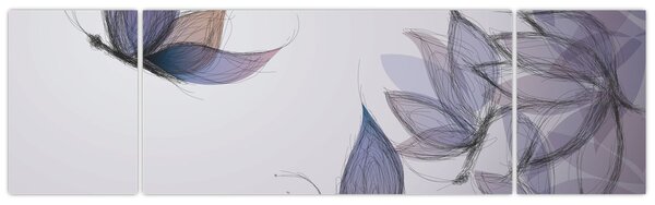 Obraz - Rysowanie motyli (170x50 cm)
