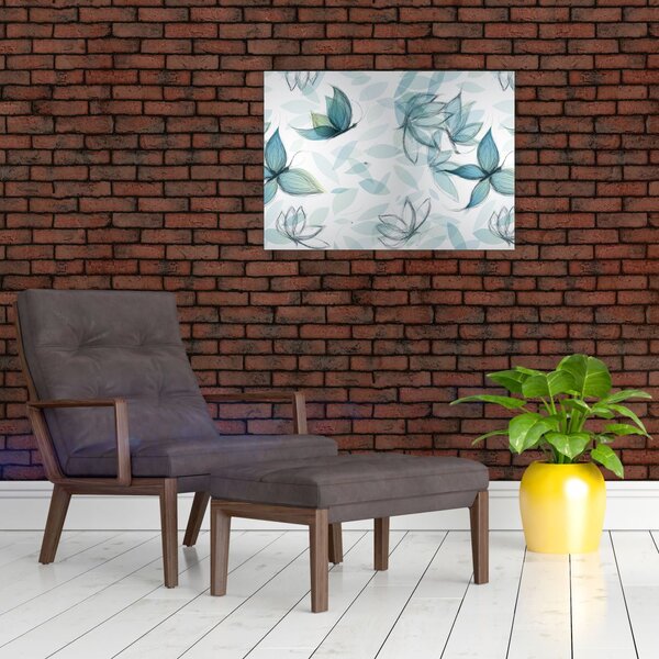 Obraz - Niebieskie motyle (70x50 cm)