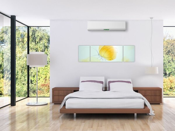 Obraz - Żółty motyl (170x50 cm)