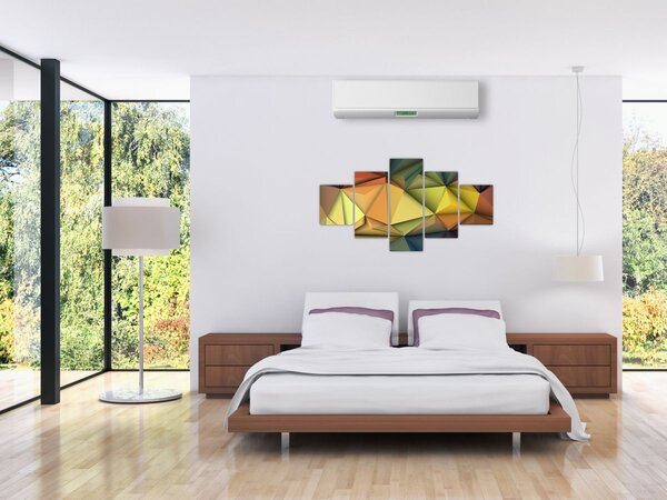Obraz - Wielokątna abstrakcja 3D (125x70 cm)